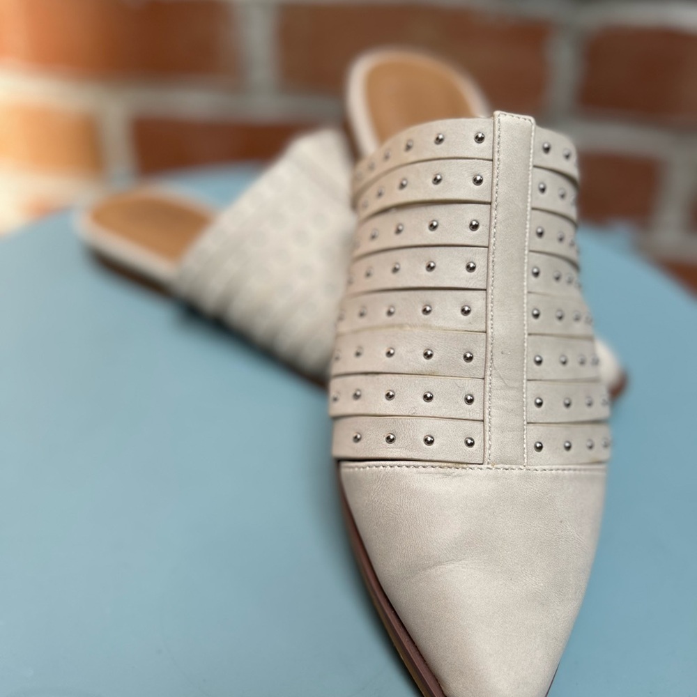 DV by Dolce Vita Studded Ivory Mules